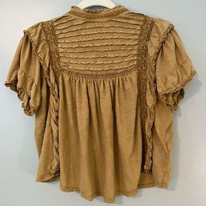 Free People top! Yellow top size xs!